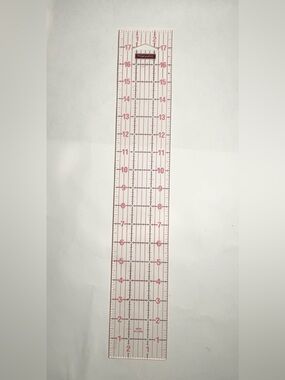 Fiskars 3” x 18” Acrylic Pink Ruler Quilting
